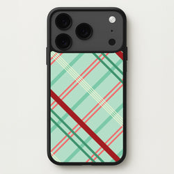 Pastel Tartan Christmas Pattern iPhone 17 Pro Max Case