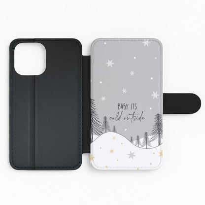 Baby It's Cold Outisde Landscape Flip Phone Case