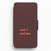 Suck It And See Psychedelic Flip / Wallet Phone Case 1