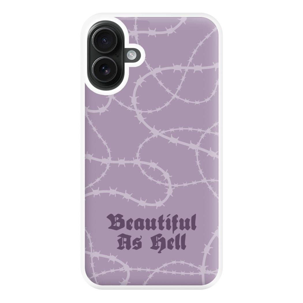 Beautiful As Hell Pattern iPhone 16 Plus Case