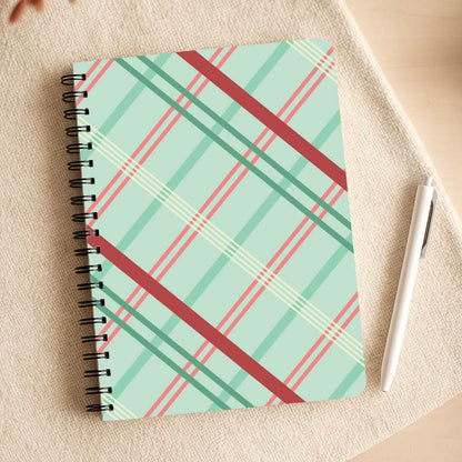 Pastel Tartan Christmas Pattern Notepad