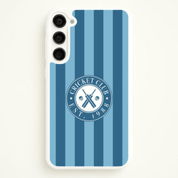 Stripey Cricket Badge Galaxy S23 Plus Case