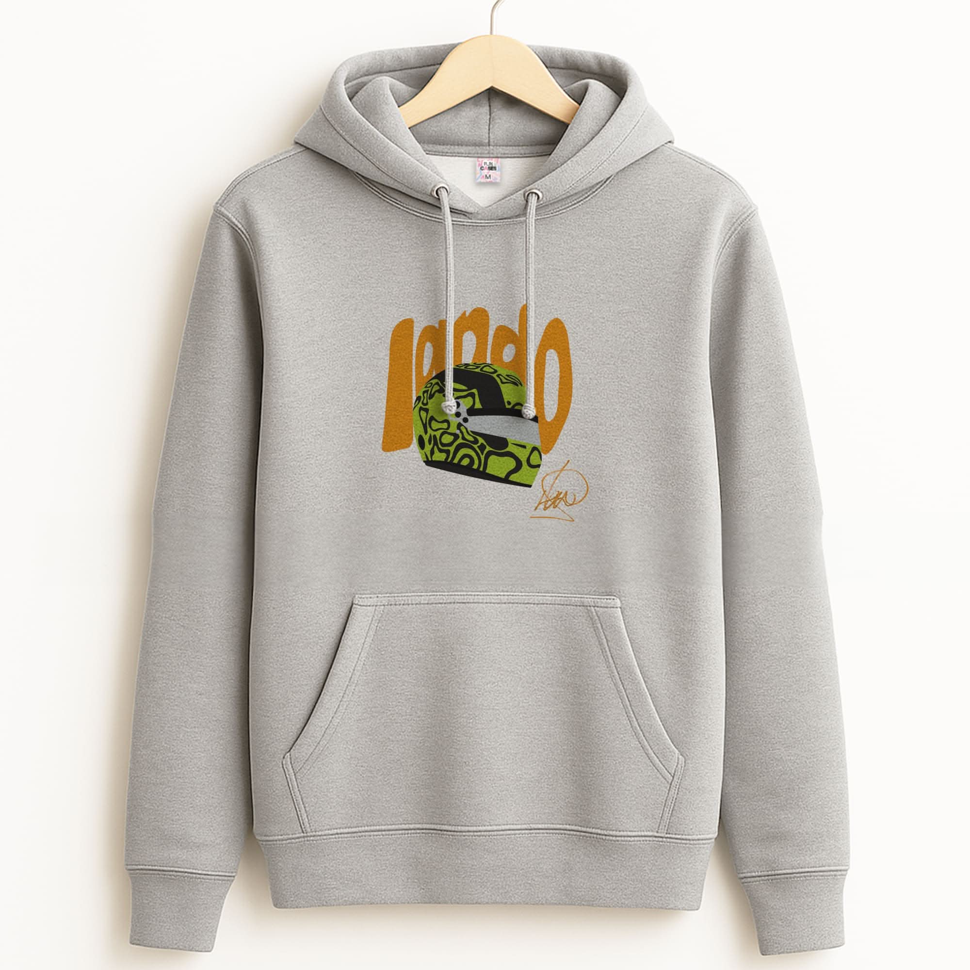 Abstract Lando Unisex Grey Hoodie