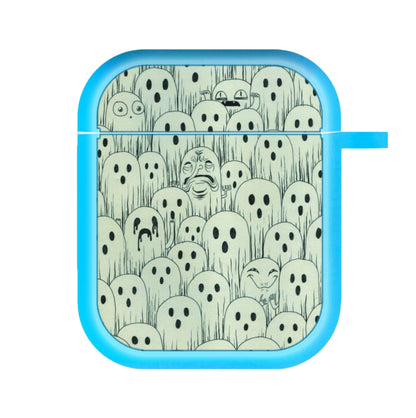 Droopy Ghost Pattern AirPods Case