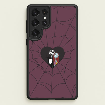 J And S Cobweb Heart Galaxy S23 Ultra Case