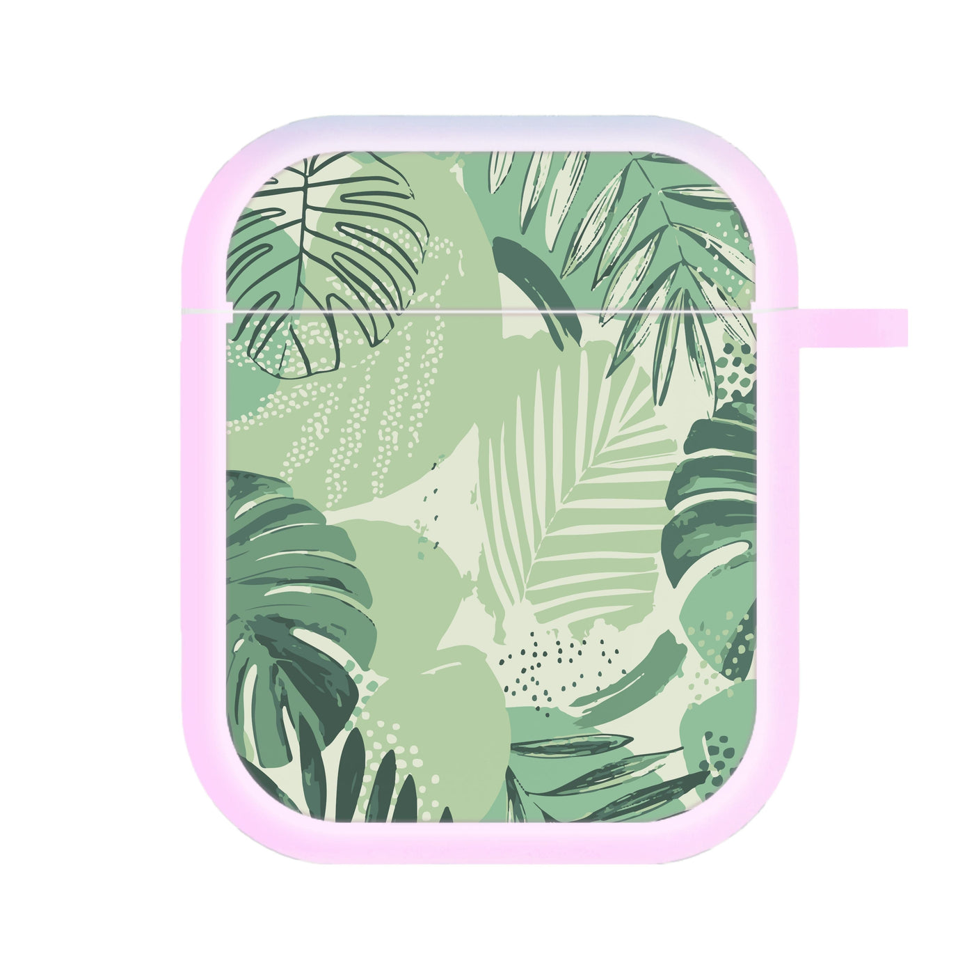 Green Leaf Pattern - Foliage AirPods Case