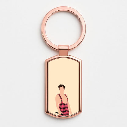 Harry Heart Jumpsuit Rose Gold Keyring