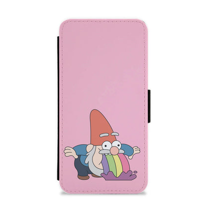 Garden Gnome Rainbow Flip / Wallet Phone Case