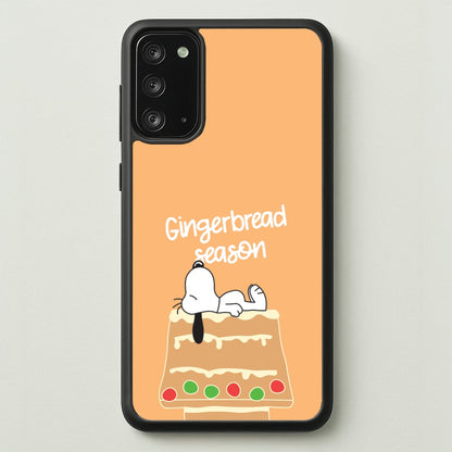 Cartoon Beagle Gingerbread House Galaxy Note 20 Case