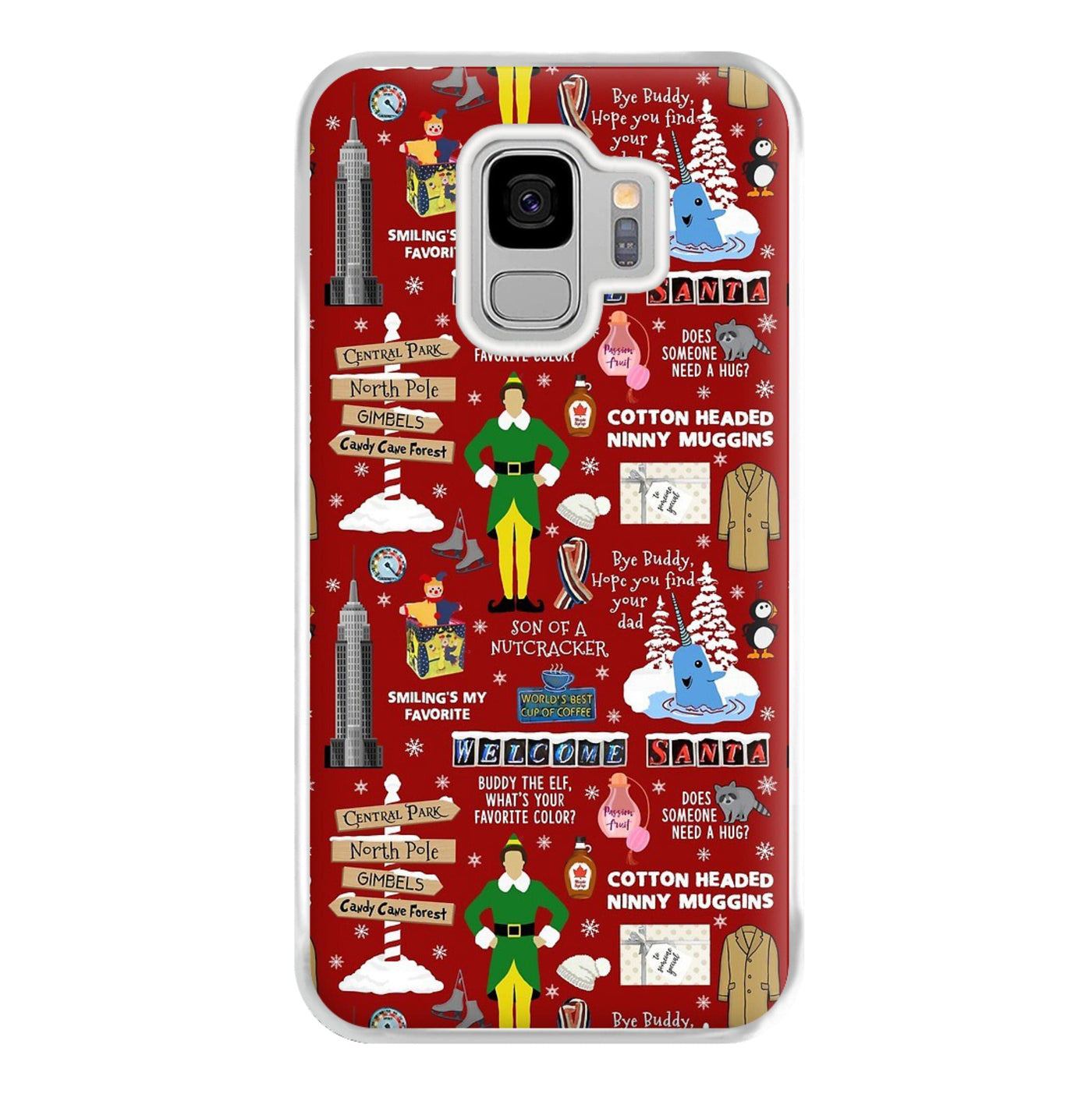 Red Buddy The Elf Pattern Phone Case