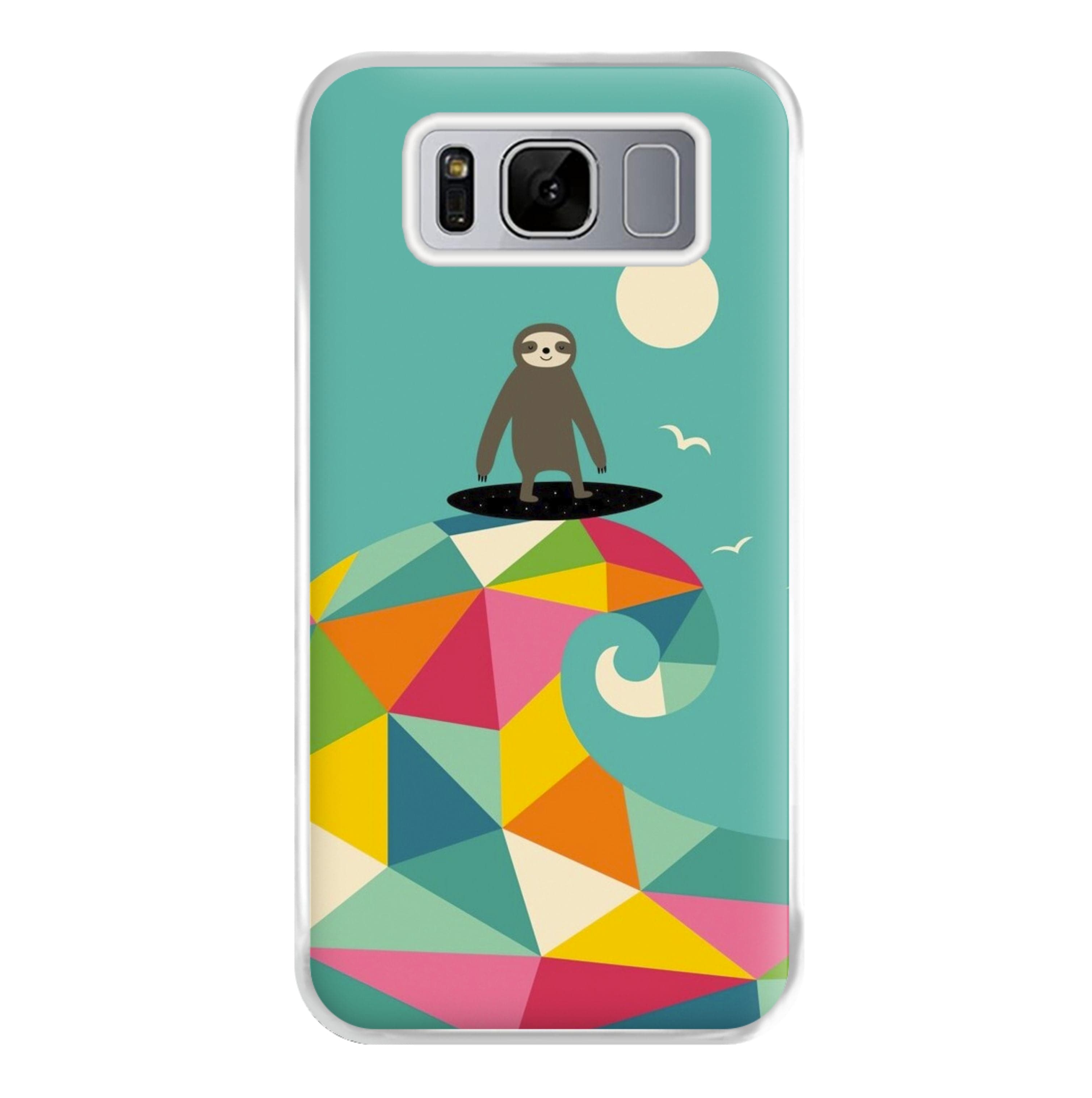 Surfing Sloth Phone Case