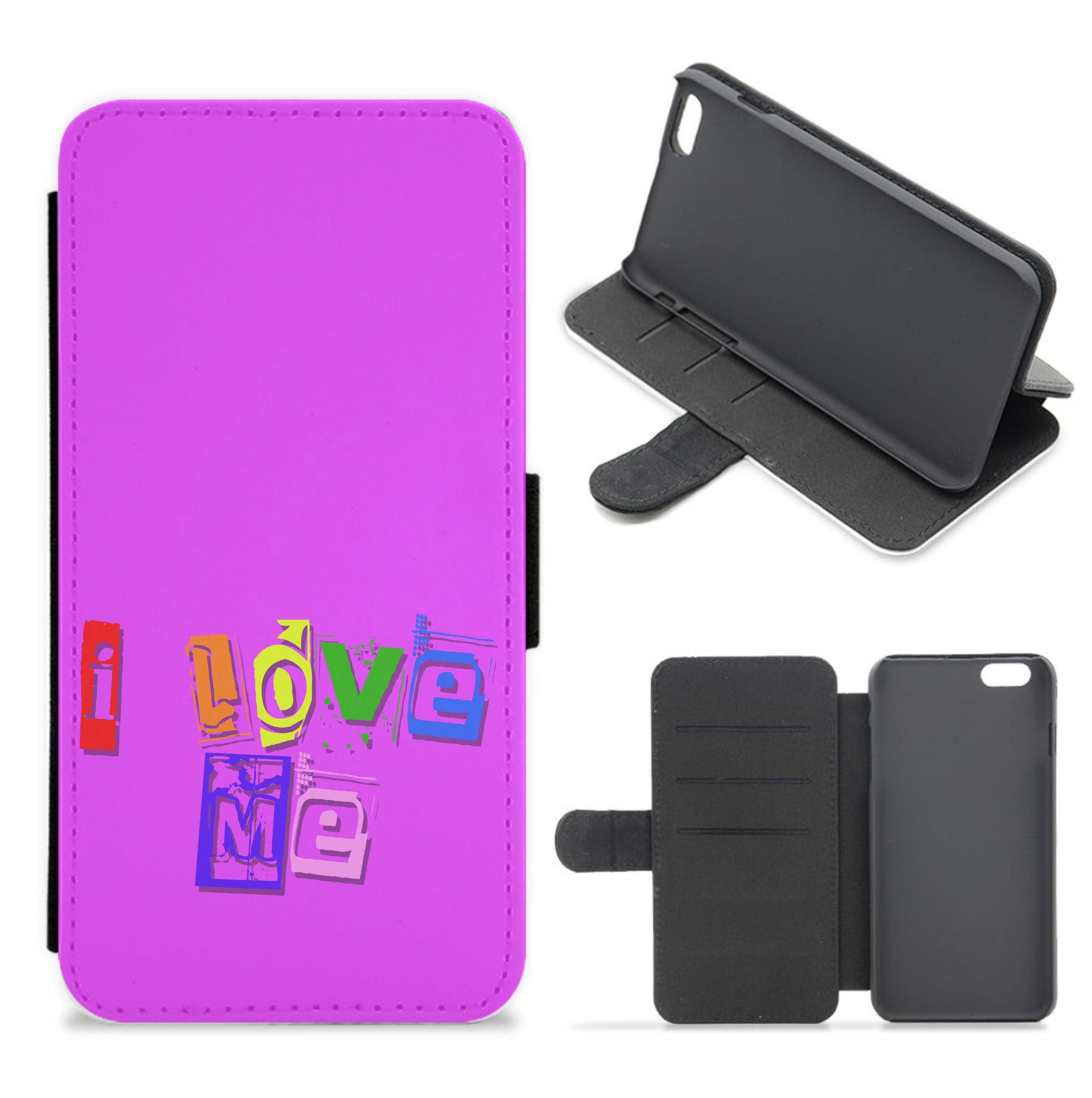 I Love Me - Pride Flip / Wallet Phone Case