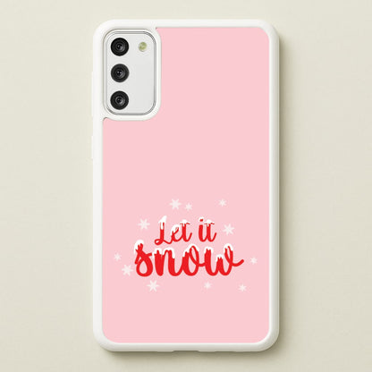 Let It Snow Snowflakes Galaxy A41 Case
