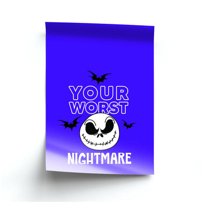 Your Worst Nightmare Purple Poster