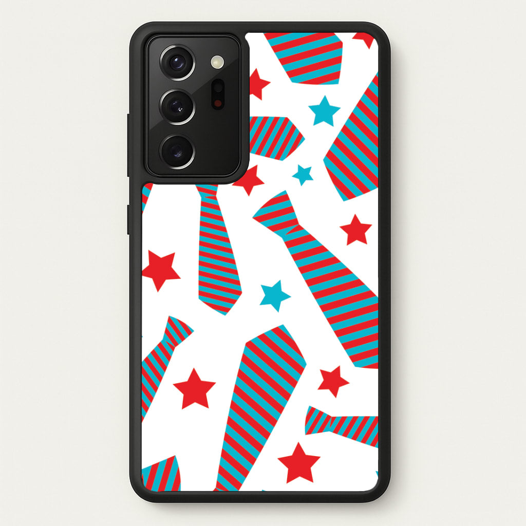 Tie And Stars Pattern Galaxy Note 20 Ultra Case