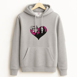 Call Me Heart Unisex Grey Hoodie