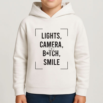 Lights, Camera, B*tch, Smile Boys Hoodie