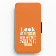 Look At The Stars Flip / Wallet Phone Case 1