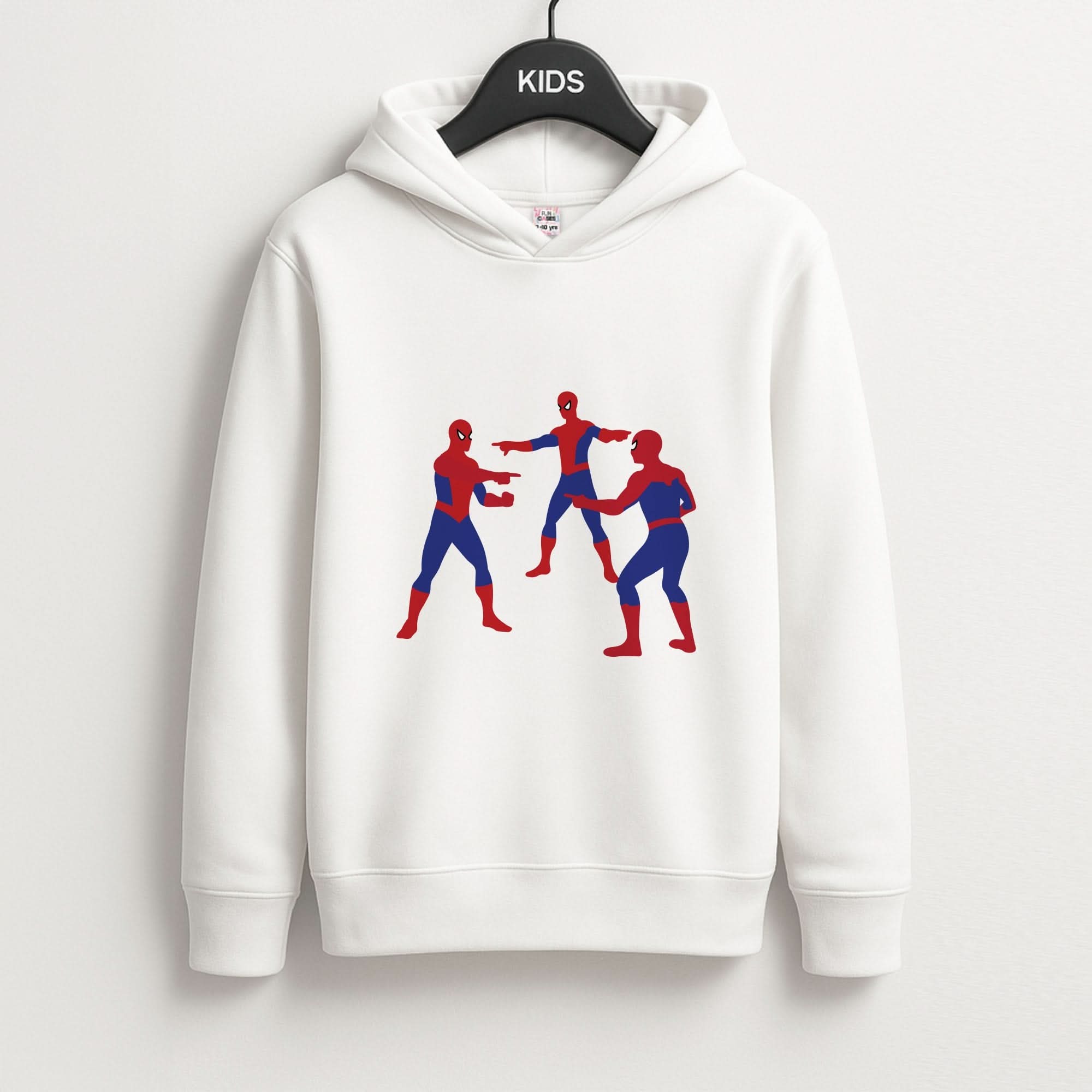 Spider Hero Pointing Meme Kids Hoodie