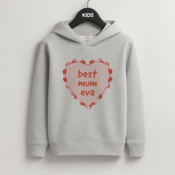 Best Mum Eva Grey Kids Hoodie