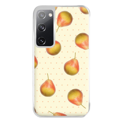 Pears And Polka Dots Pattern Galaxy S20 Case