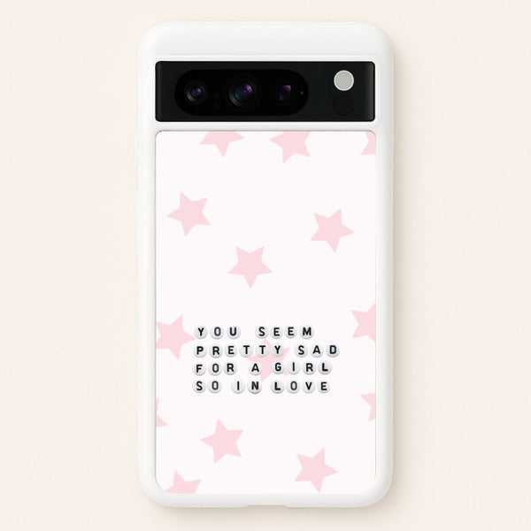 Pretty Sad Letter Beads Google Pixel 8 Pro Case