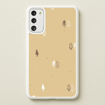 Minimal Christmas Trees Pattern Galaxy A41 Case