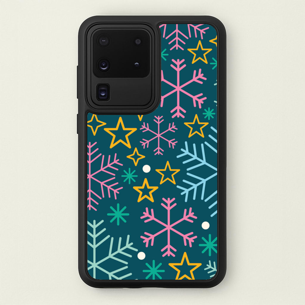 Colourful Christmas Symbols Pattern Galaxy S20 Ultra Case