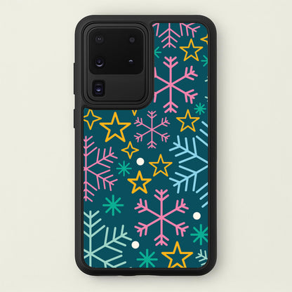 Colourful Christmas Symbols Pattern Galaxy S20 Ultra Case