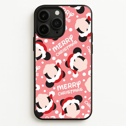 Merry Christmas Cartoon Mouse Pattern iPhone 11 Pro Case
