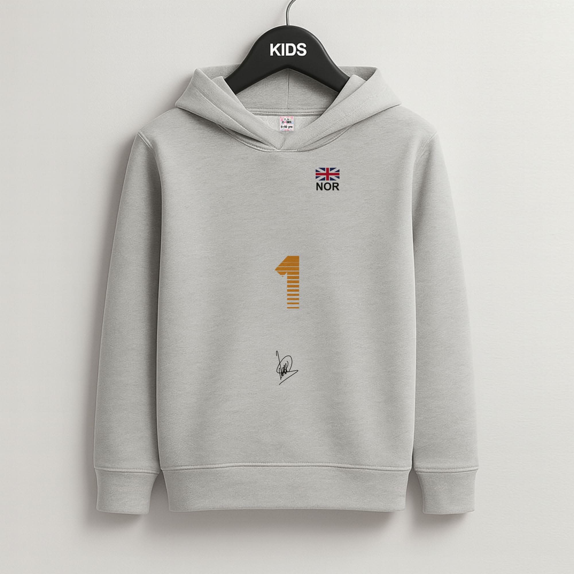 LN1 - Norris Grey Kids Hoodie