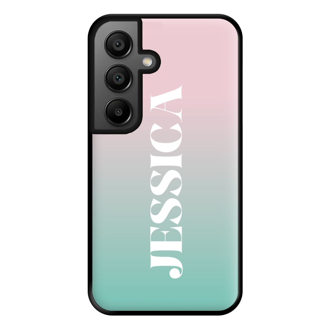 Gradient Personalised Name Galaxy A55 Case