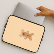 Cartoon Mouse Gingerbread Laptop Sleeve 2