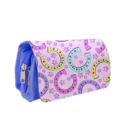 Horseshoe Pattern - Horses Pencil Case