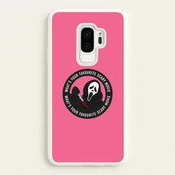 What's Your Favourite Scary Movie Badge Galaxy S9 Plus Case