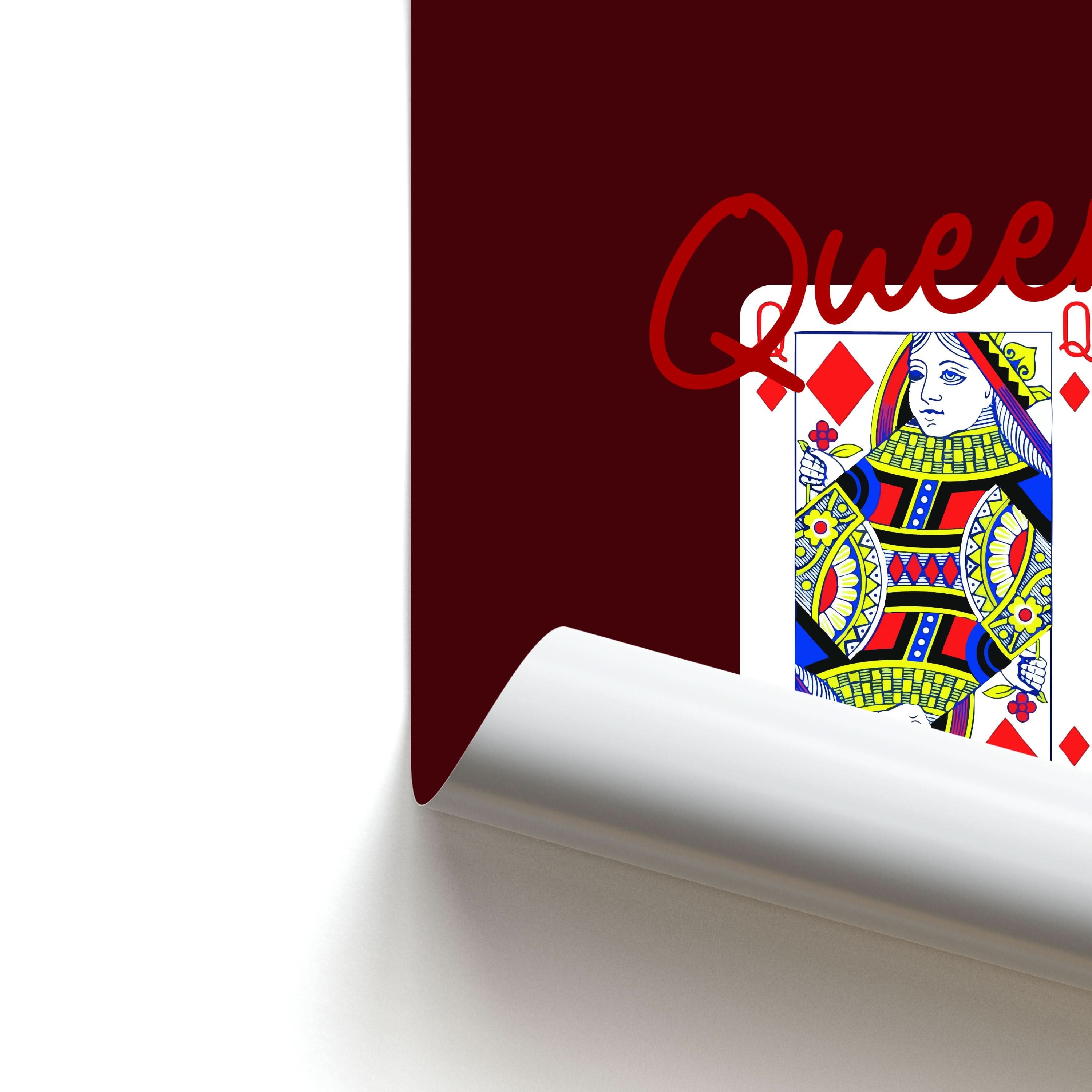 Queen Bee Playing Card Poster