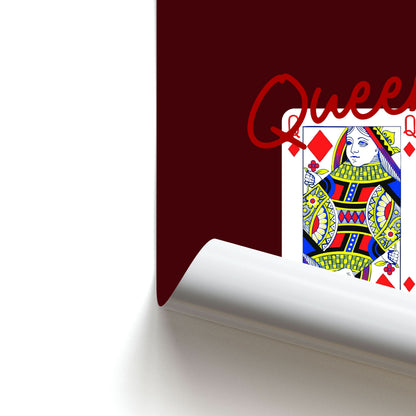 Queen Bee Playing Card Poster