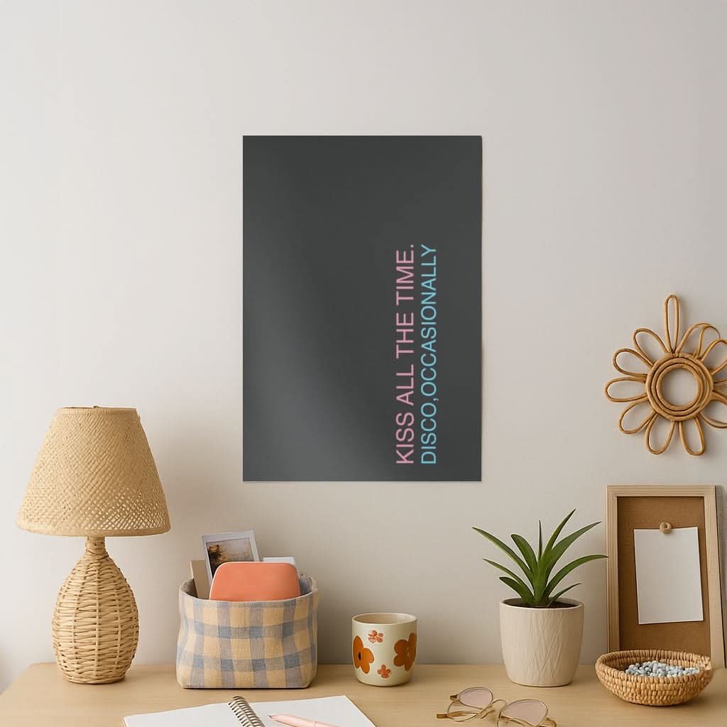 Disco Occasionally Text Art Print