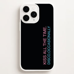 Disco Occasionally Text Phone Case for Apple iPhone, Samsung Galaxy, Huawei and Google Pixel