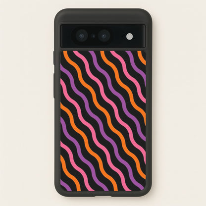 Wavy Abstract Halloween Pattern Google Pixel 8 Case