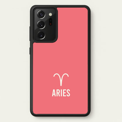 Aries Pastel Zodiac Galaxy Note 20 Ultra Case