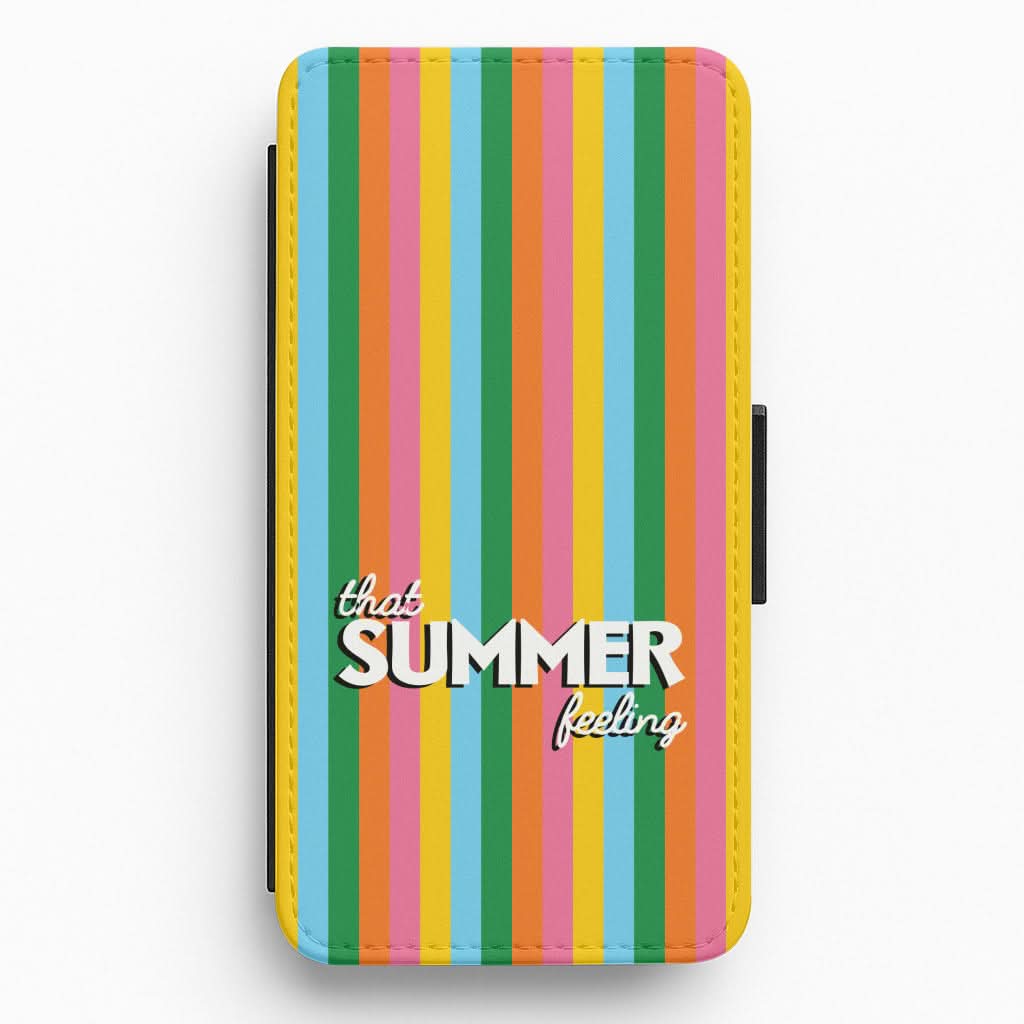 That Summer Feeling Stripes Flip / Wallet Phone Case