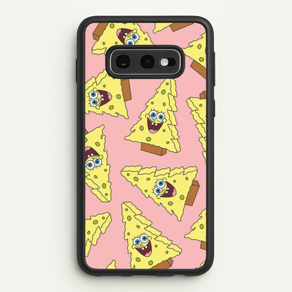 Christmas Tree Cartoon Sponge Pattern Galaxy S10e Case