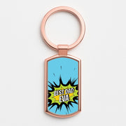 Comic Book Best Dad Eva Luxury Keyring 4