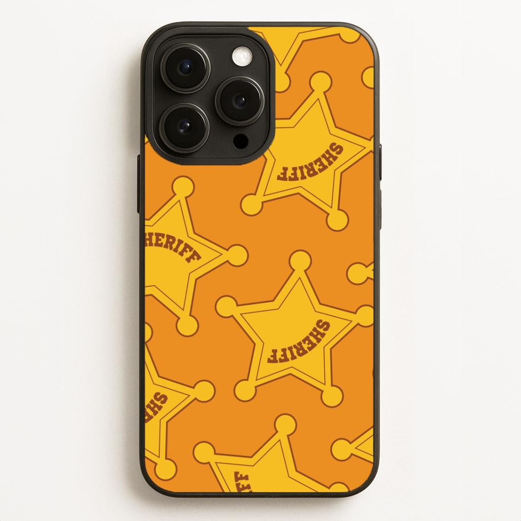 Sheriff Badge Pattern iPhone 12 Pro Max Case