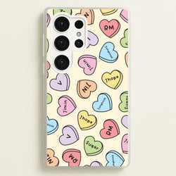 K-Pop Band Members Love Hearts Pattern Galaxy S25 Ultra Case