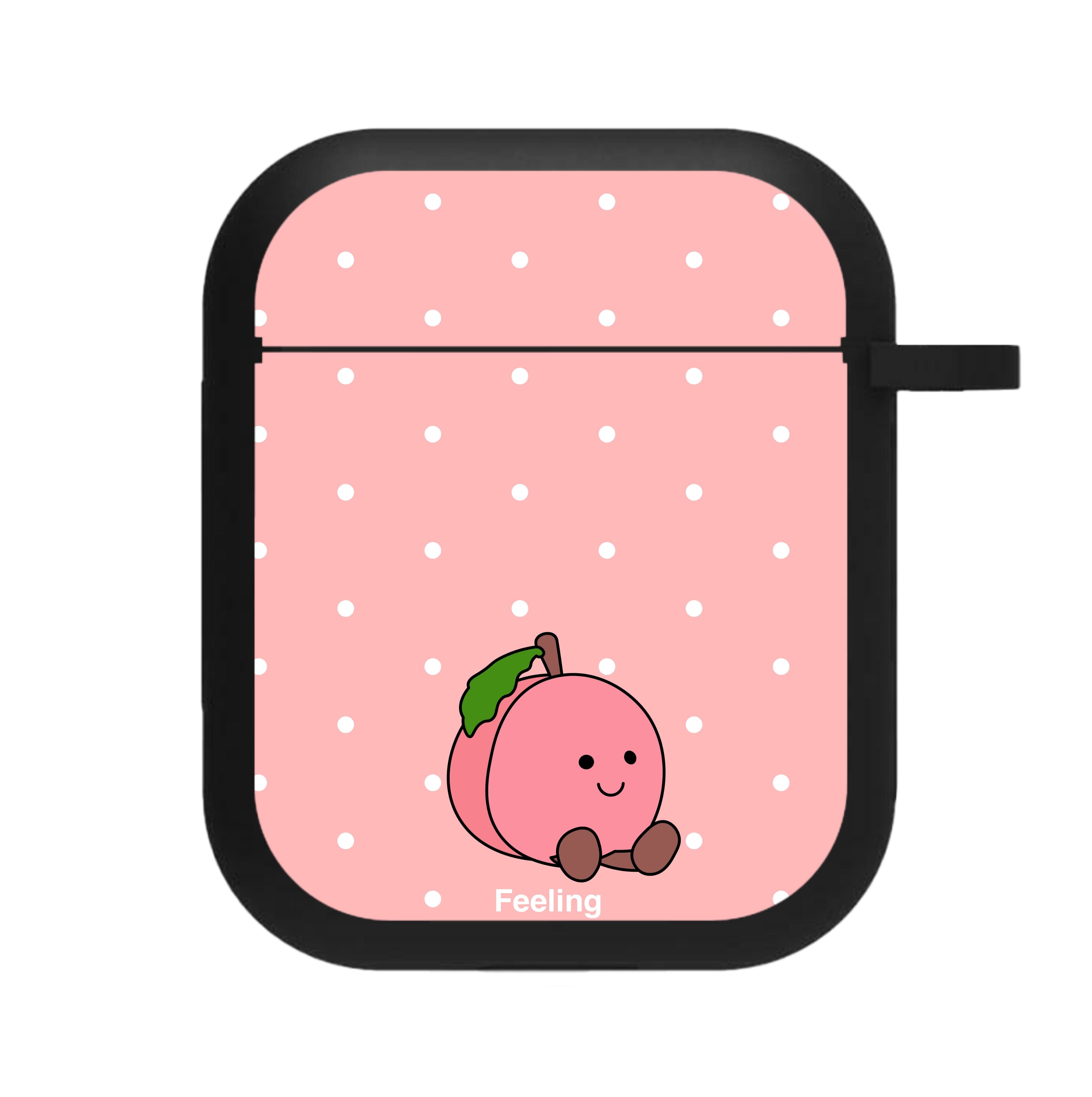 Peach Pattern AirPods Case