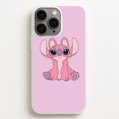 Sitting Down - Pink Alien Phone Case for iPhone, Samsung Galaxy and Google Pixel