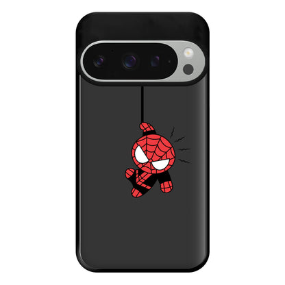 Gray Hanging Spider Hero Google Pixel 9 Pro XL Case