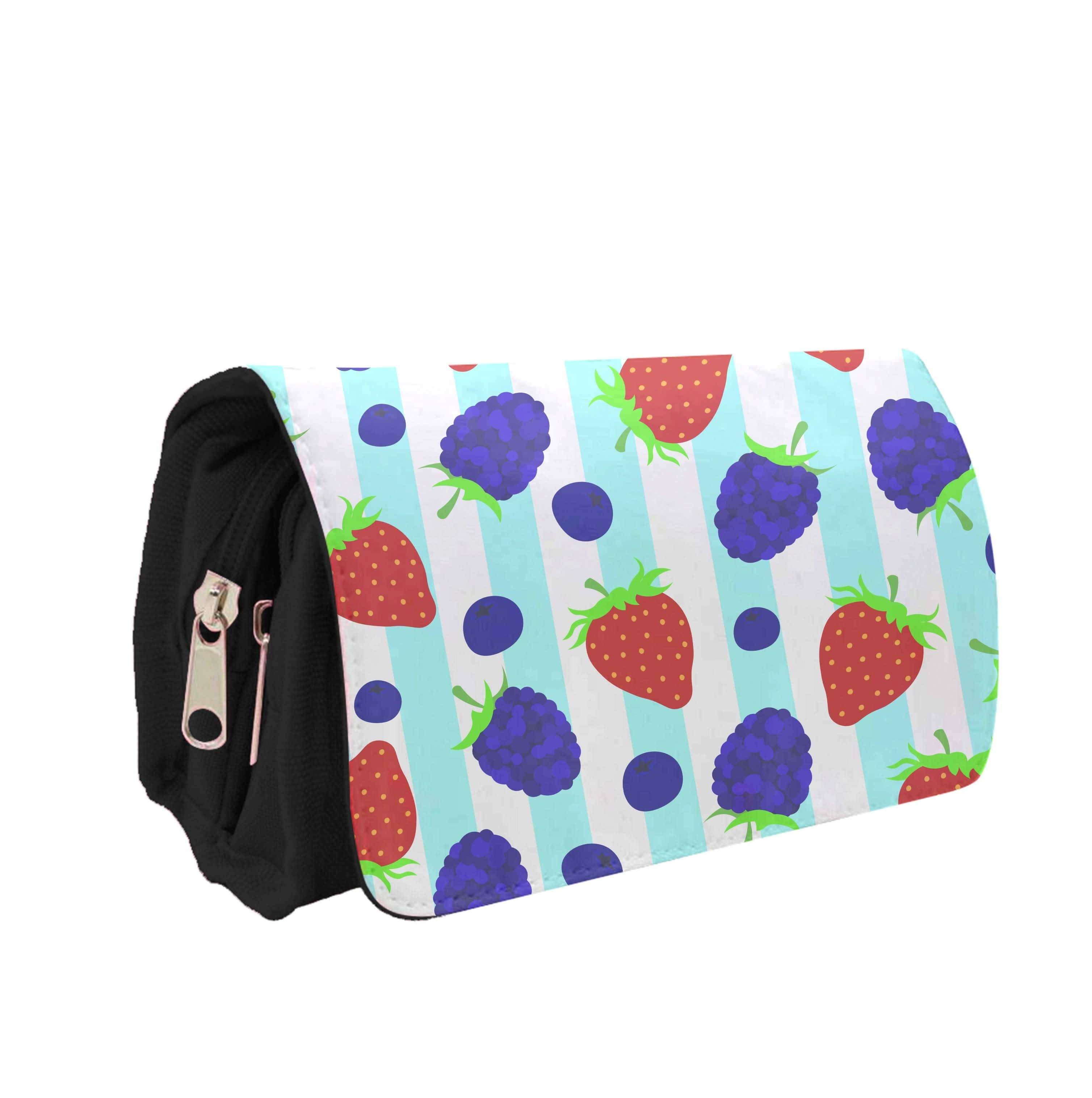 Stripes And Berries Pencil Case